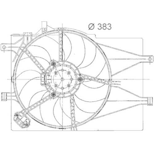 MAHLE L&uuml;fter, Motork&uuml;hlung BEHR *** PREMIUM LINE *** CFF 200 000P