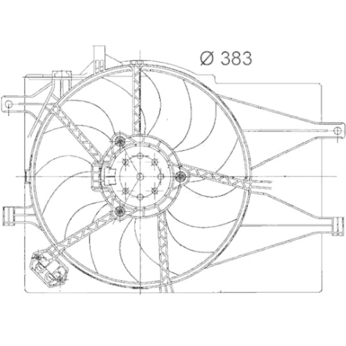MAHLE L&uuml;fter, Motork&uuml;hlung BEHR *** PREMIUM LINE *** CFF 201 000P