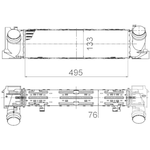 MAHLE Ladeluftkühler BEHR *** PREMIUM LINE *** CI 393 000P