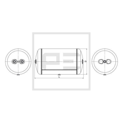 PE Automotive Luftbeh&auml;lter, Druckluftanlage 076.457-80A