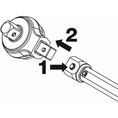 HAZET Einsteck-Ringschl&uuml;ssel 9x12 mm Au&szlig;en Doppelsechskant SW 22 mm 6630C-22