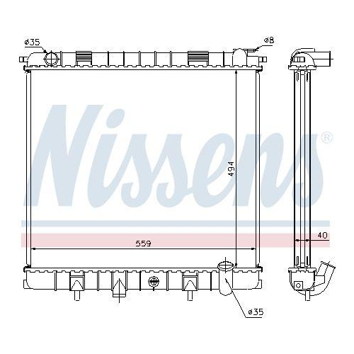 NISSENS K&uuml;hler, Motork&uuml;hlung ** FIRST FIT ** 64302A