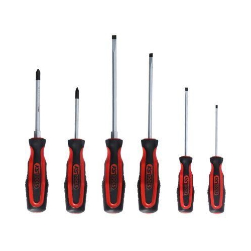 KS Tools ERGOTORQUE+ Schraubendreher-Satz, 6-tlg. PZ+Schlitz 159.0020