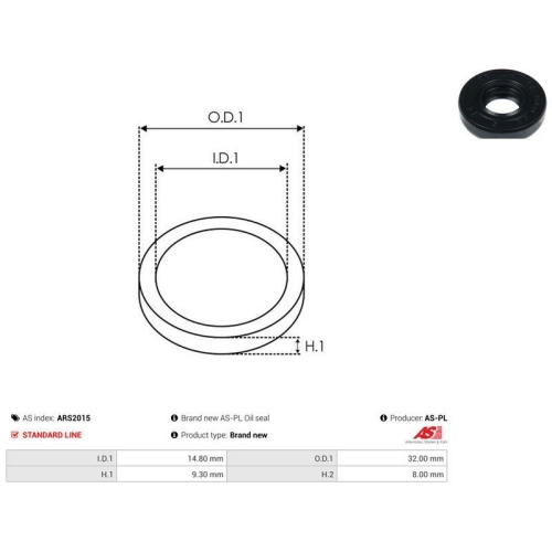 AS-PL Reparatursatz, Generator AS ARS2015
