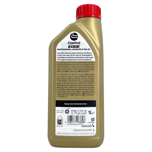 Motor&ouml;l Motoren&ouml;l CASTROL EDGE PROF LL III 0W-30 - 1 Liter Flasche 15F6E2