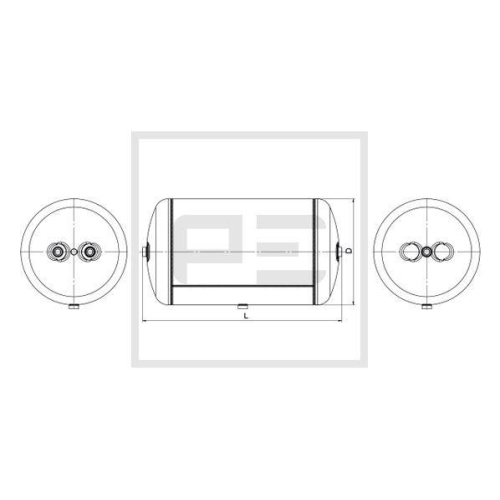 PE Automotive Luftbeh&auml;lter, Druckluftanlage 076.498-80A