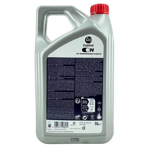 Getriebe&ouml;l Castrol ON EV Transmission Fluid D2 f&uuml;r E-Motoren 5 Liter 160B2D