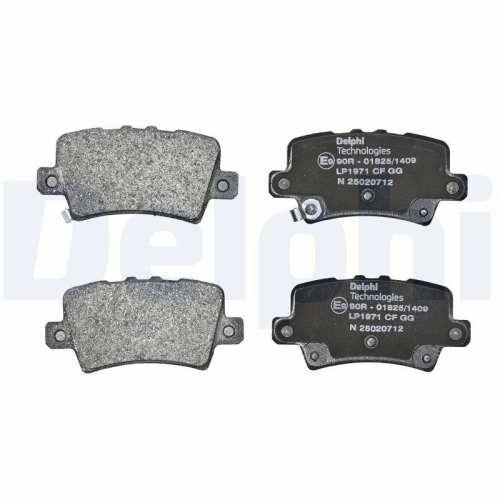 DELPHI Bremsbelagsatz, Scheibenbremse LP1971