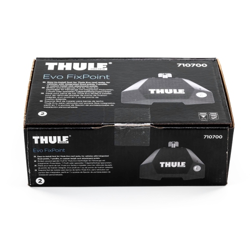 THULE 7107 Evo Fixpoint Fußsatz für Fahrzeuge mit Fixpunkt Dachanbindung 710700