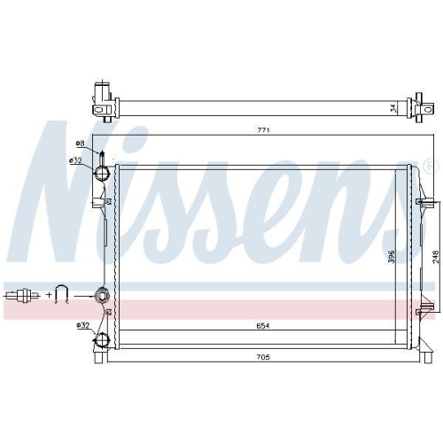 NISSENS Kühler, Motorkühlung 65321