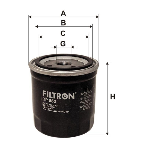 FILTRON &Ouml;lfilter OP 553