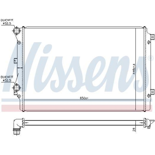 NISSENS Kühler, Motorkühlung 65339
