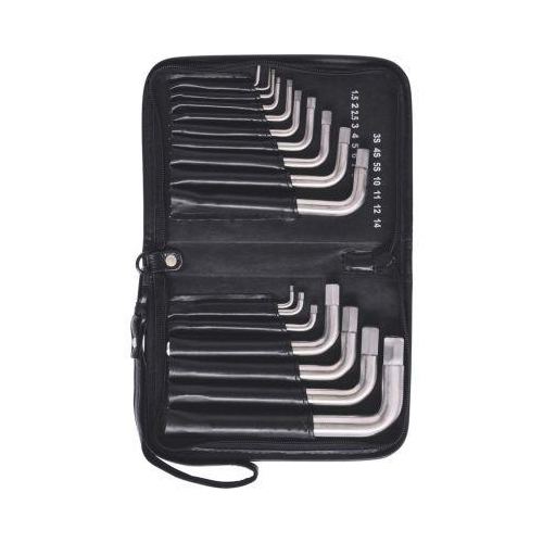 TITANplus Winkelstiftschl&uuml;ssel-Satz Innensechskant, 17-tlg KS TOOLS 965.2004