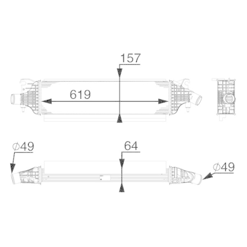 MAHLE Ladeluftk&uuml;hler BEHR *** PREMIUM LINE *** CI 213 000P