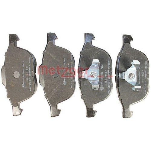 METZGER AUTOTEILE Bremsbelagsatz, Scheibenbremse GREENPARTS 1170008