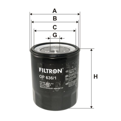 FILTRON &Ouml;lfilter OP 636/1