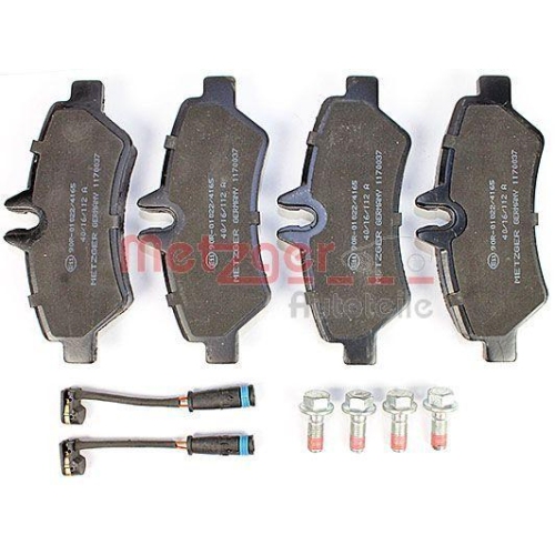 METZGER AUTOTEILE Bremsbelagsatz, Scheibenbremse 1170037