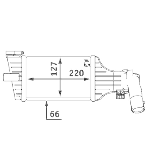 MAHLE Ladeluftk&uuml;hler BEHR *** PREMIUM LINE *** CI 55 000P