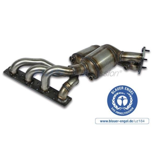 HJS Katalysator mit Umweltzeichen "Der Blaue Engel"