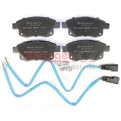METZGER AUTOTEILE Bremsbelagsatz, Scheibenbremse 1170138