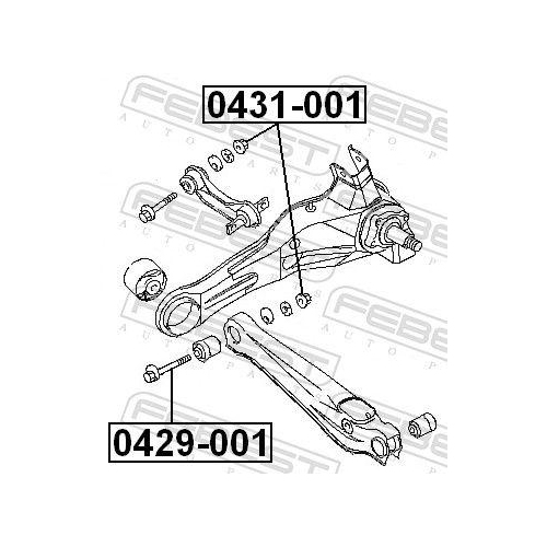 FEBEST Mutter, Achszapfen 0431-001