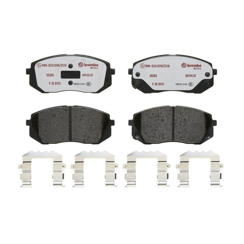 BREMBO Bremsbelagsatz, Scheibenbremse XTRA LINE P 30 093X