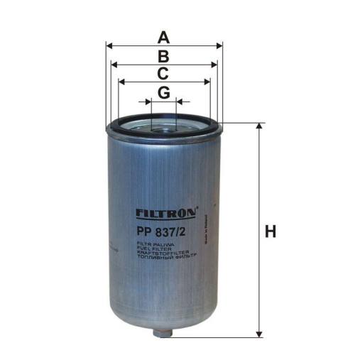 FILTRON Kraftstofffilter PP 837/2