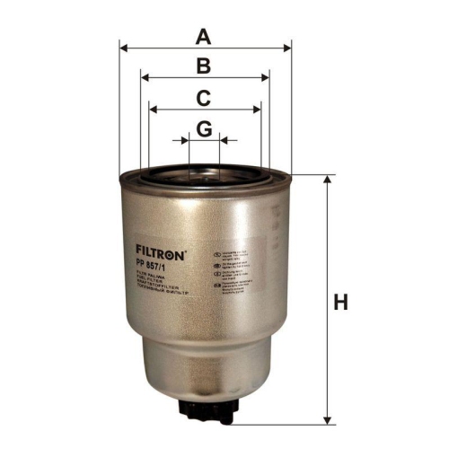 FILTRON Kraftstofffilter PP 857/1