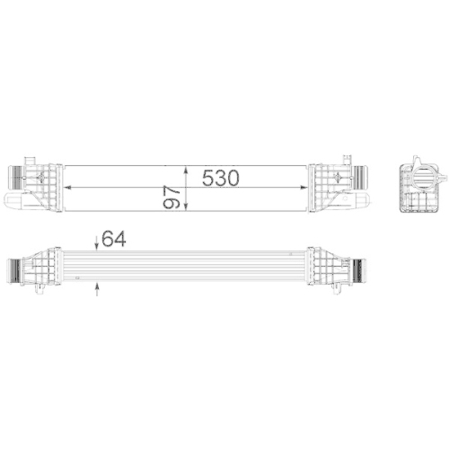 MAHLE Ladeluftk&uuml;hler BEHR *** PREMIUM LINE *** CI 257 000P
