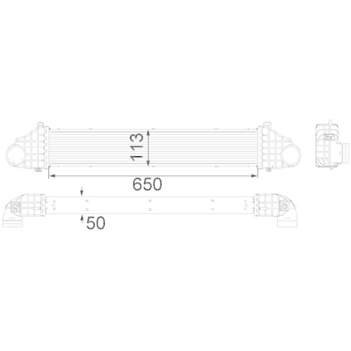 MAHLE Ladeluftk&uuml;hler BEHR *** PREMIUM LINE *** CI 260 000P