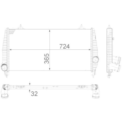 MAHLE Ladeluftk&uuml;hler BEHR *** PREMIUM LINE *** CI 266 000P