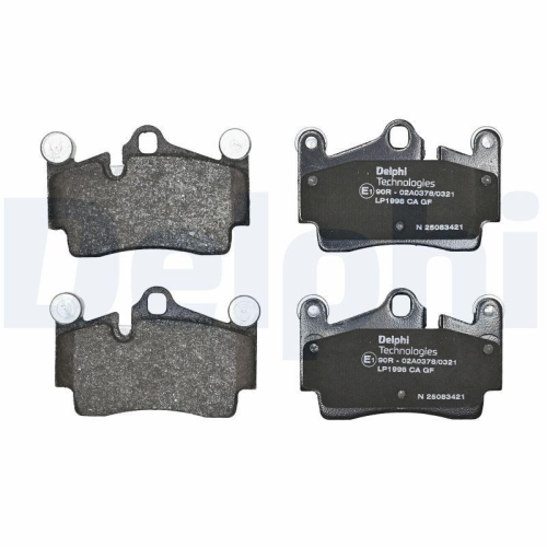 DELPHI Bremsbelagsatz, Scheibenbremse LP1998