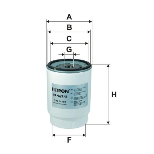 FILTRON Kraftstofffilter PP 967/2