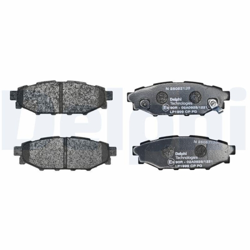DELPHI Bremsbelagsatz, Scheibenbremse LP1999
