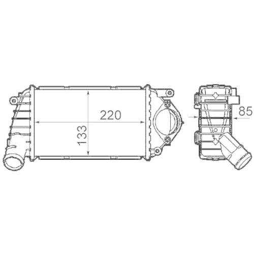 MAHLE Ladeluftkühler BEHR *** PREMIUM LINE *** CI 302 000P