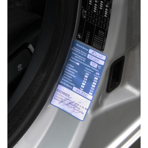 100 Kundendienst-Aufkleber Inspektion Wartung und Service Blau Werkstatt Auto