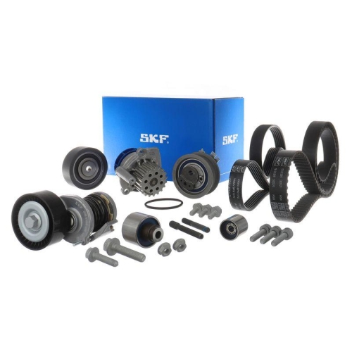 SKF Wasserpumpe + Zahn-/Keilrippenriemensatz MASTERKIT VKMC 11000