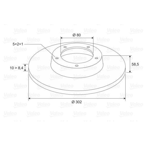 VALEO Bremsscheibe 197116