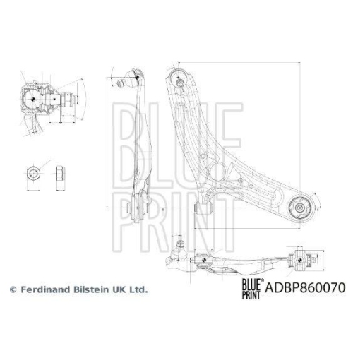 BLUE PRINT Lenker, Radaufh&auml;ngung ADBP860070