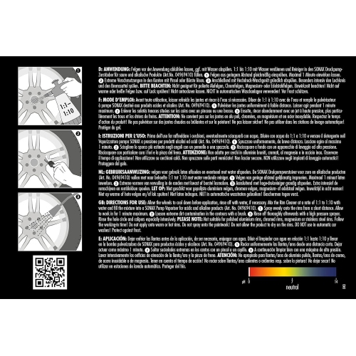 SONAX PROFILINE FelgenReiniger sauer Konzentrat 10 Liter 06516000