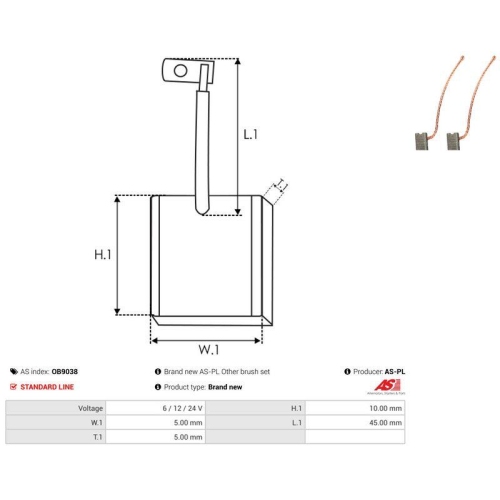AS-PL Kohleb&uuml;rste, Generator AS OB9038