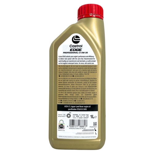 Motor&ouml;l Motoren&ouml;l Castrol Edge Professional C1 5W-30 1 Liter Flasche 15F80F