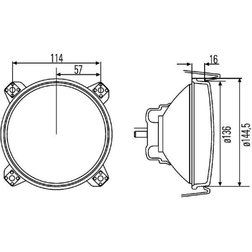 HELLA Hauptscheinwerfer 1A3 005 649-007