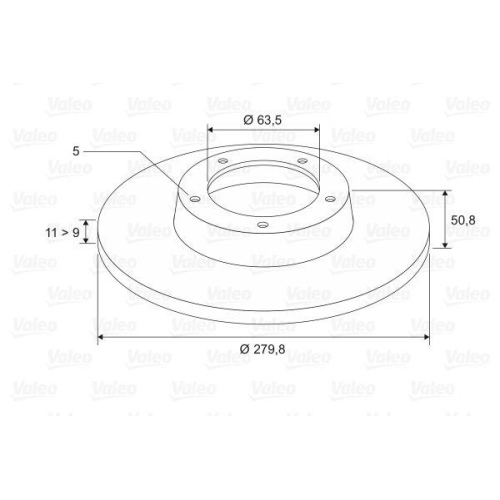 VALEO Bremsscheibe 197546
