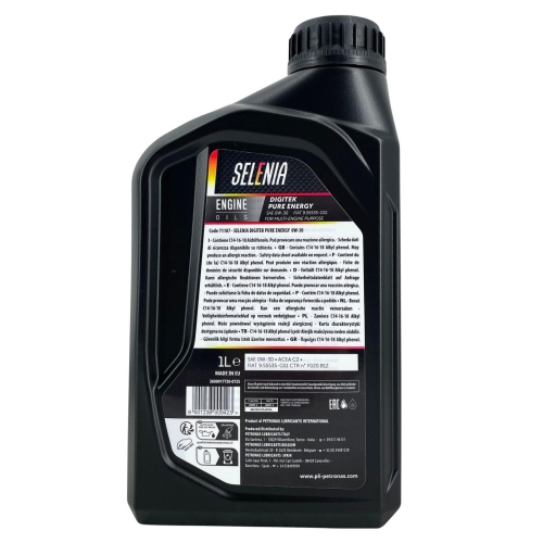 Motor&ouml;l Motoren&ouml;l Selenia Digitek Pure Energy 0W-30 1 Liter 70236EF8EU