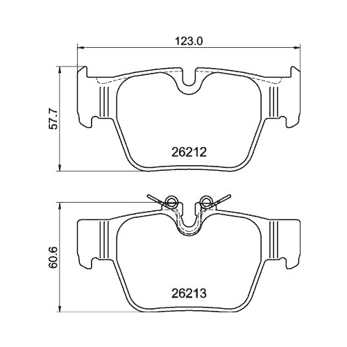 DON Bremsbelagsatz, Scheibenbremse PCP2017