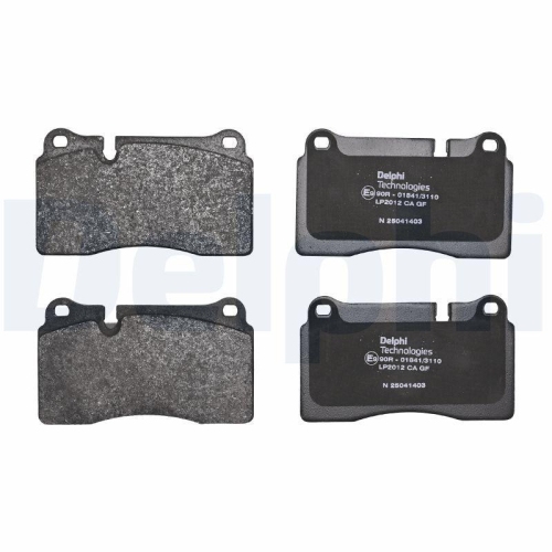 DELPHI Bremsbelagsatz, Scheibenbremse LP2012