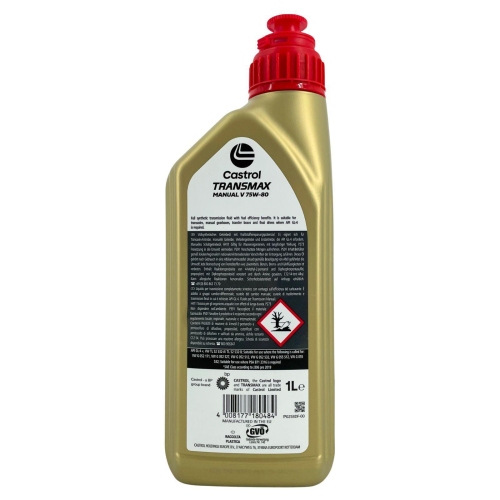 Castrol Transmax Manual V 75W-80 Getriebe&ouml;l API GL-4+ VW Audi 1 Liter