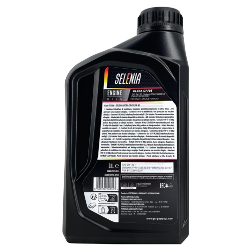 Motor&ouml;l Motoren&ouml;l Selenia Ultra CP/03 5W-30 1 Liter 71106E18EU