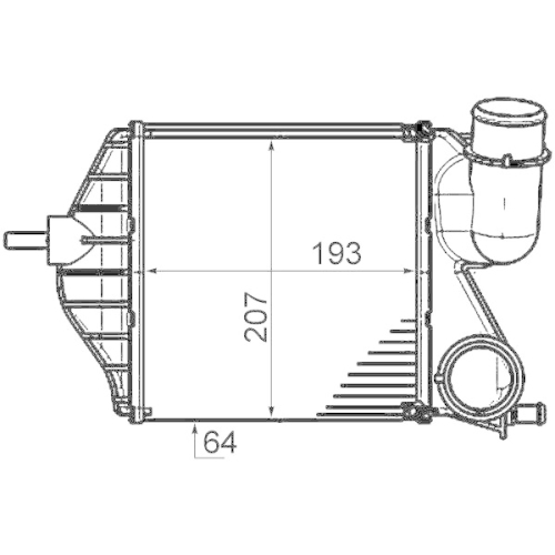MAHLE Ladeluftk&uuml;hler BEHR *** PREMIUM LINE *** CI 459 000P